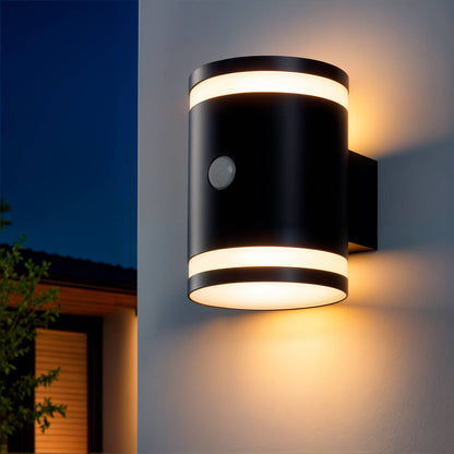Aplique de Pared Exterior Solar LED Aluminio con Sensor de Movimiento Draco
