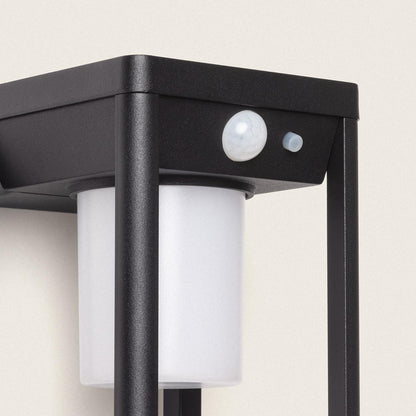 Aplique de Pared Exterior Solar LED 2,5W Aluminio con Sensor de Movimiento Devah