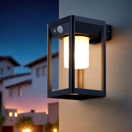 Aplique de Pared Exterior Solar LED 2,5W Aluminio con Sensor de Movimiento Devah