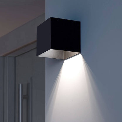 Aplique de Pared Exterior Solar LED 2W Aluminio con Detector de Movimiento Radar Eros