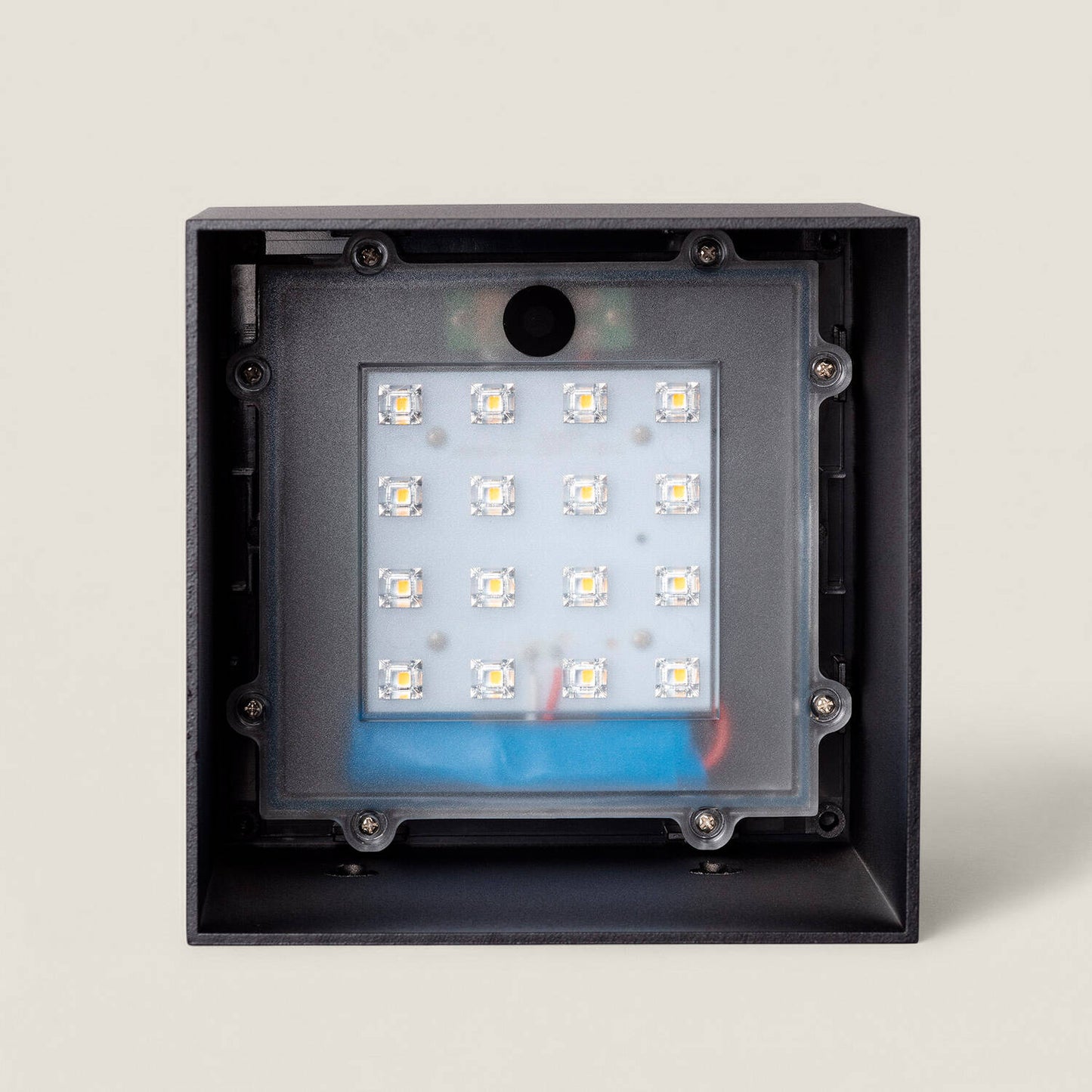 Aplique de Pared Exterior Solar LED 2W Aluminio con Detector de Movimiento Radar Eros