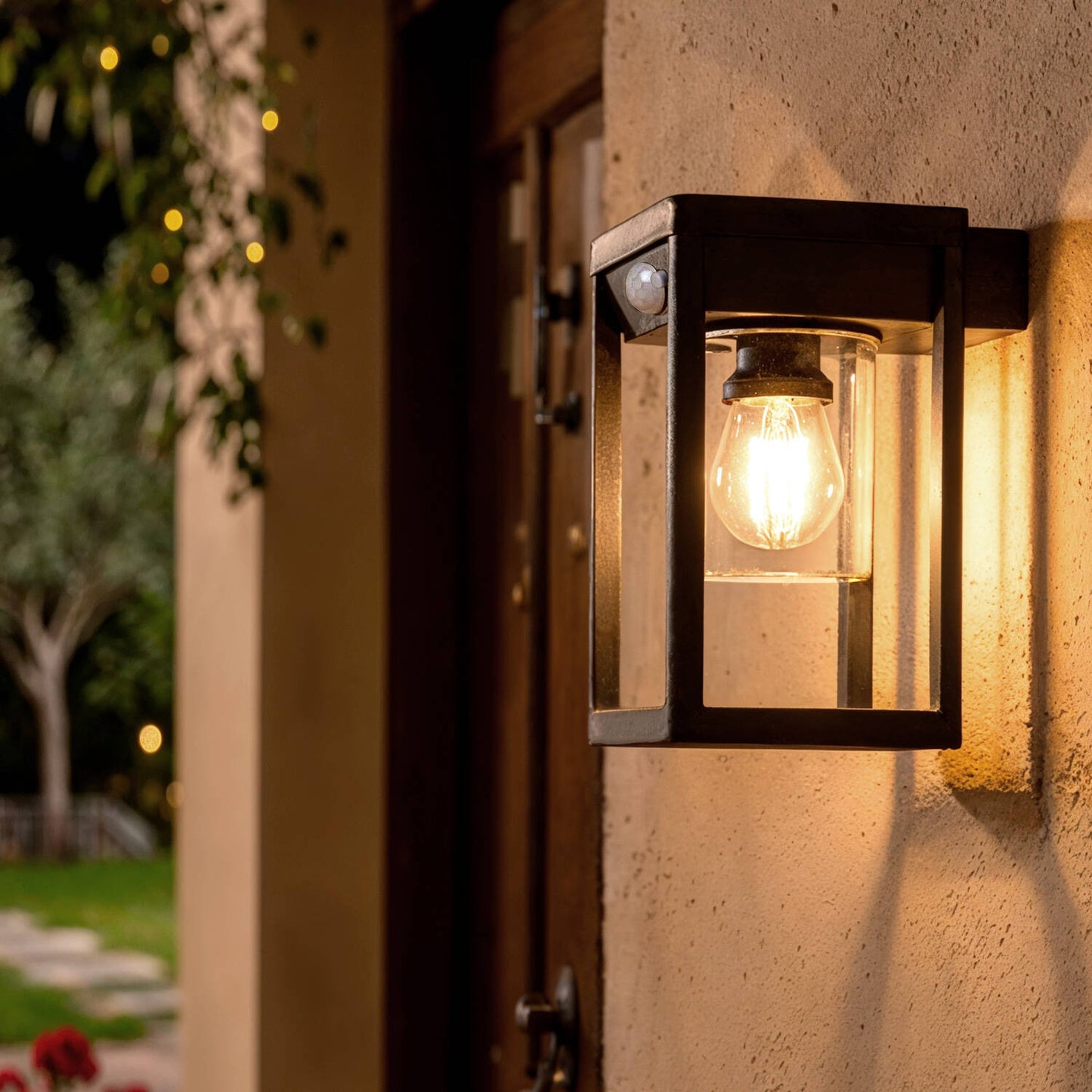 Aplique de Pared Exterior Solar LED 2W Aluminio con Sensor de Movimiento Devah