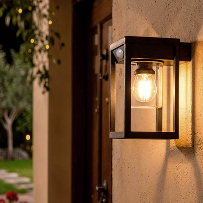 Aplique de Pared Exterior Solar LED 2W Aluminio con Sensor de Movimiento Devah