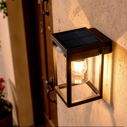 Aplique de Pared Exterior Solar LED 2W Aluminio con Sensor de Movimiento Devah