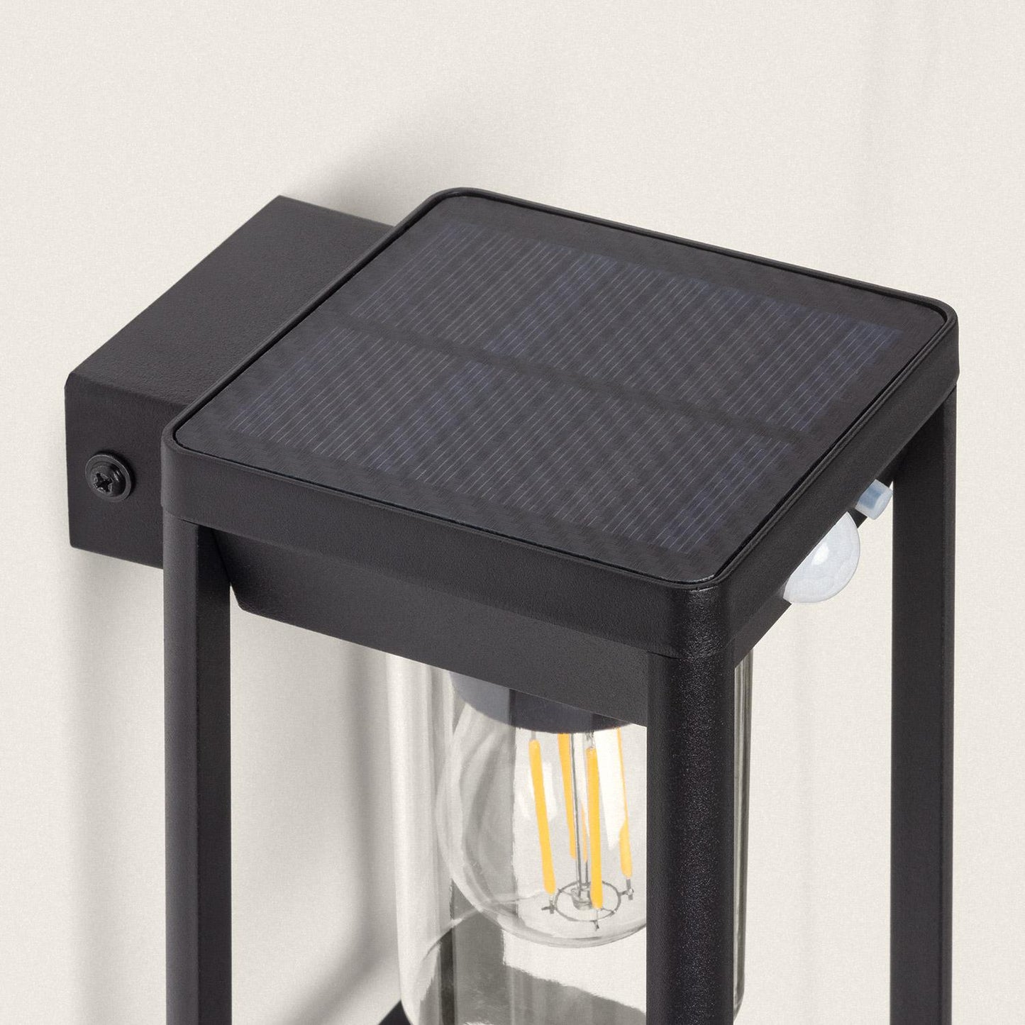Aplique de Pared Exterior Solar LED 2W Aluminio con Sensor de Movimiento Devah