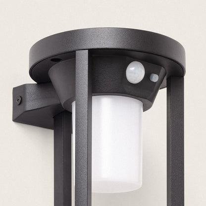 Aplique de Pared Exterior Solar LED 2W Aluminio con Sensor de Movimiento Eneko