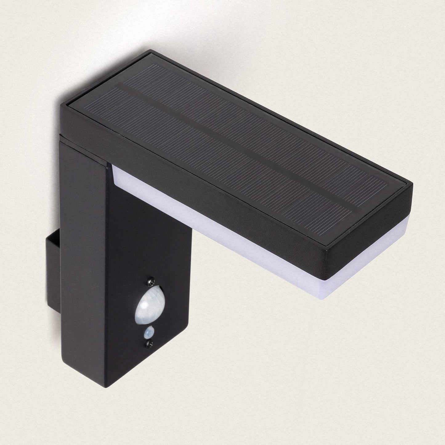 Aplique de Pared Exterior Solar LED 2W Aluminio con Sensor de Movimiento Goran