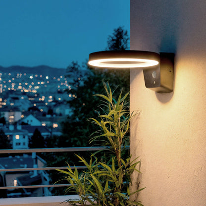 Aplique de Pared Exterior Solar LED 5W Aluminio con Sensor de Movimiento Aris