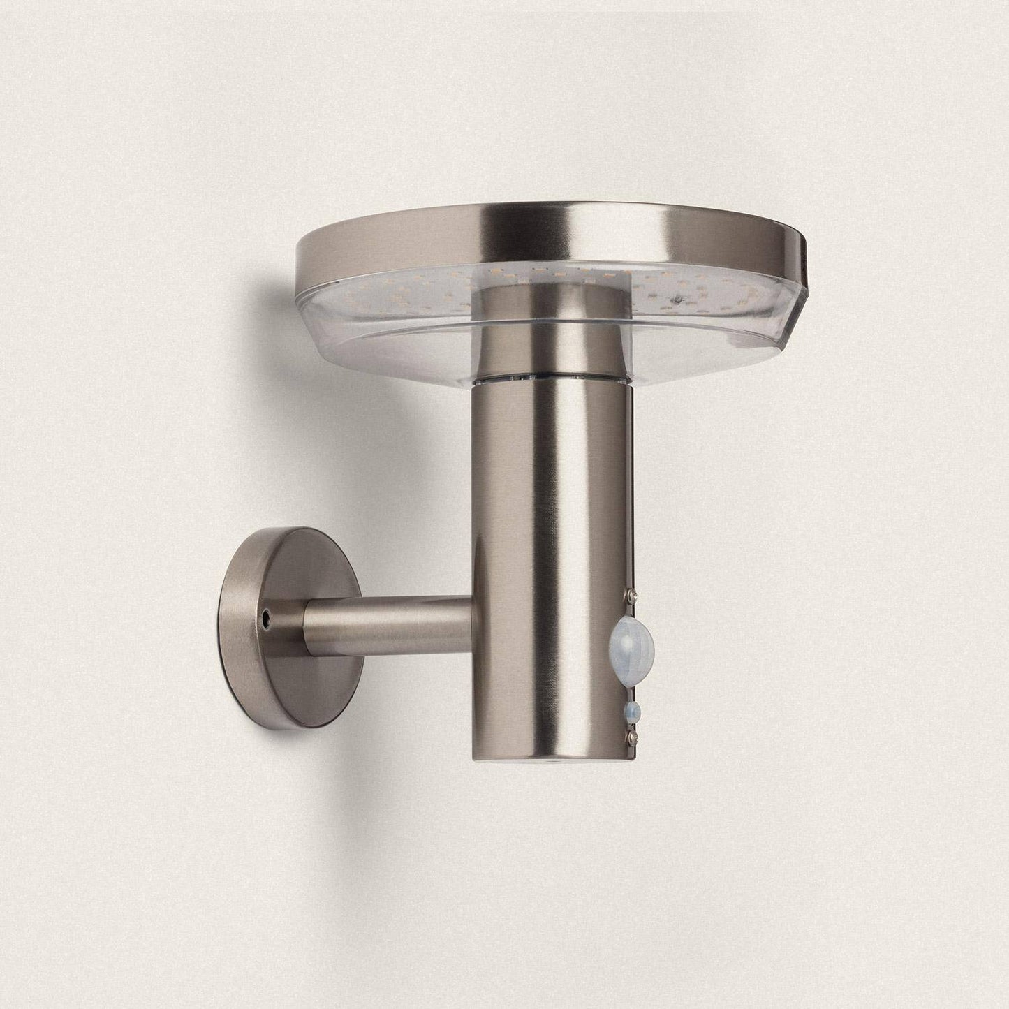 Aplique de Pared Exterior Solar LED 5W Acero Inoxidable con Sensor de Movimiento Barton
