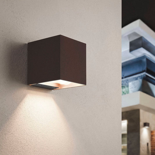 Aplique de Pared Exterior Solar LED Aluminio Denny Square