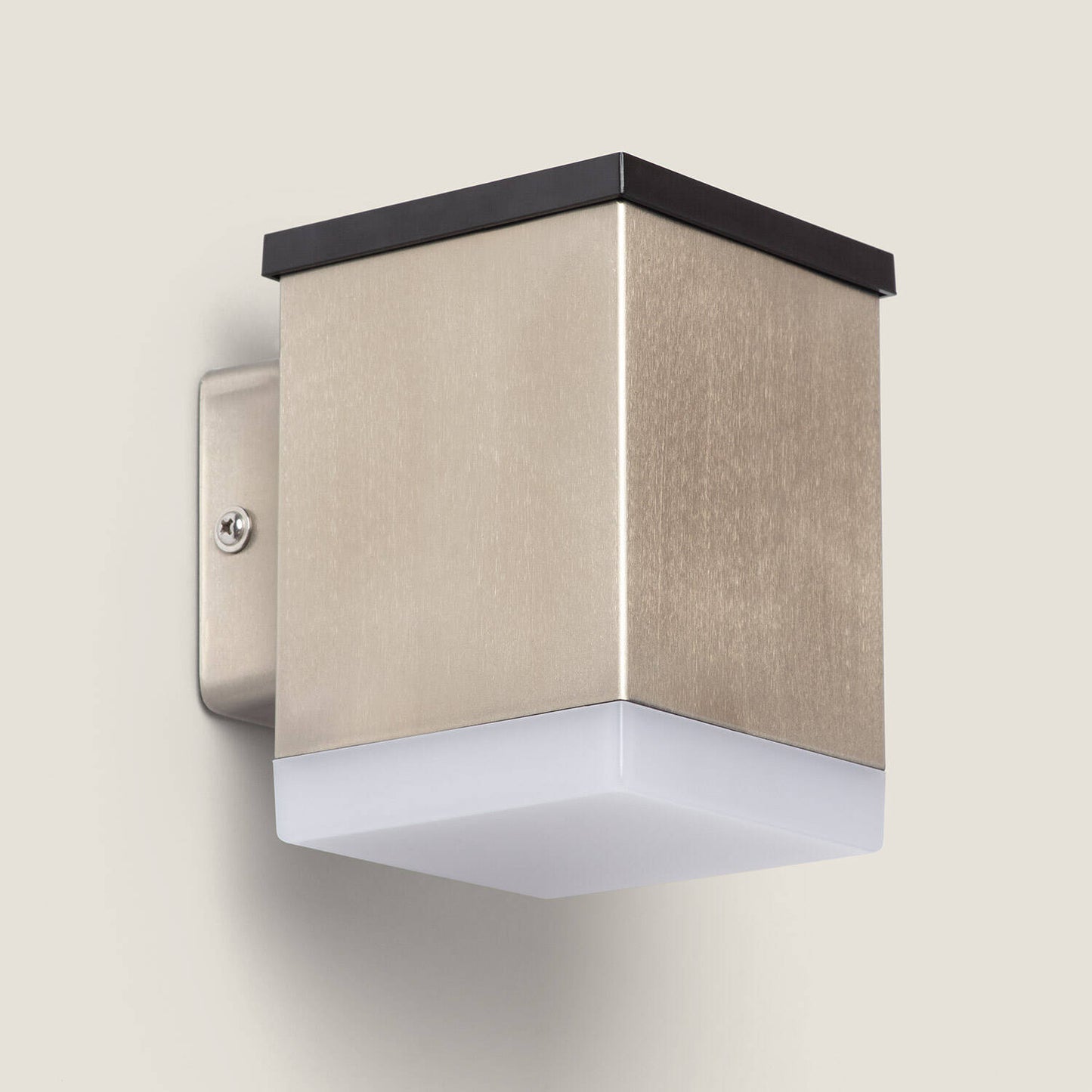 Aplique de Pared Exterior Solar LED de Acero Inoxidable Jafaro