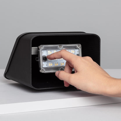 Aplique de Pared Exterior Solar LED de Aluminio con Detector de Movimiento Radar Namib