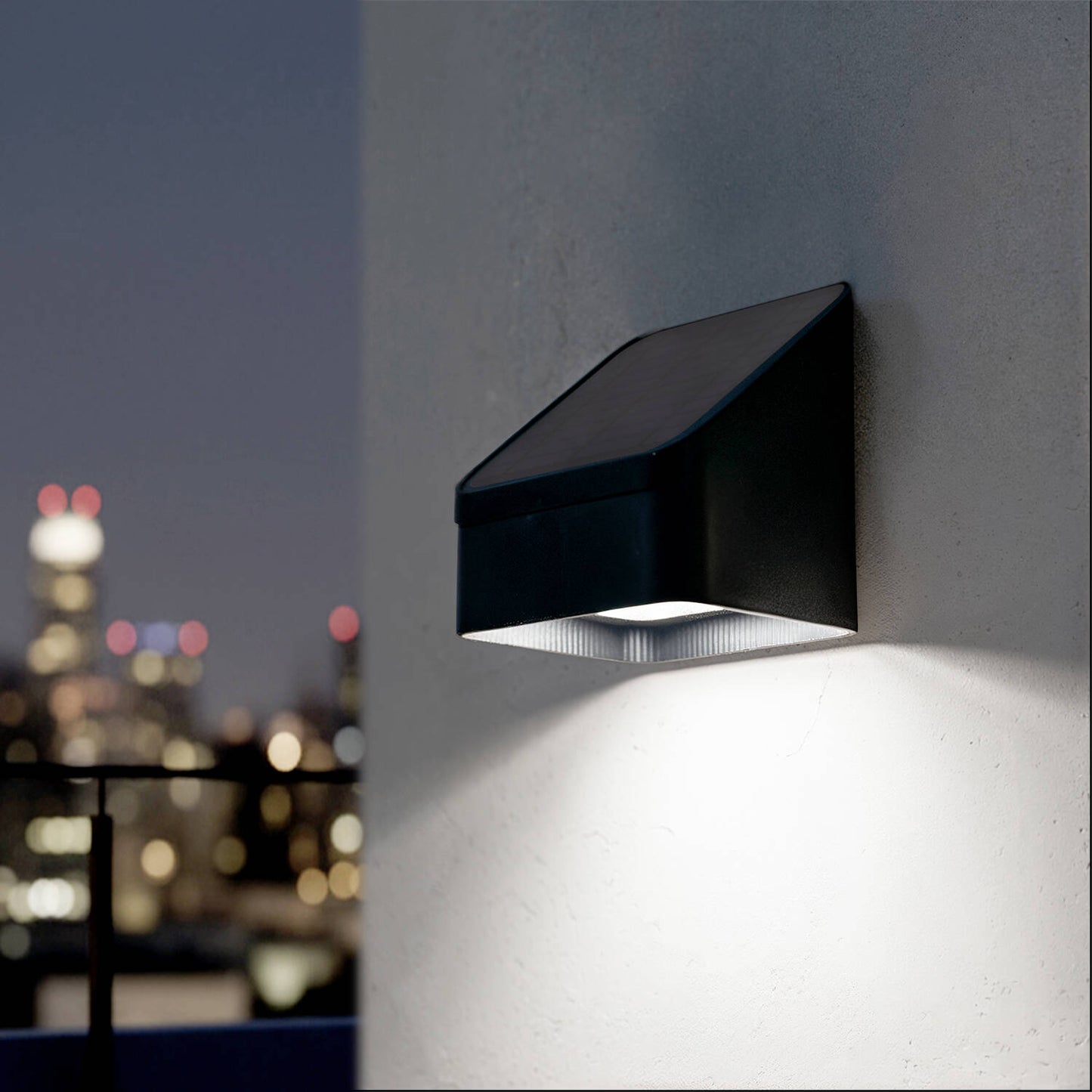 Aplique de Pared Exterior Solar LED de Aluminio con Detector de Movimiento Radar Namib