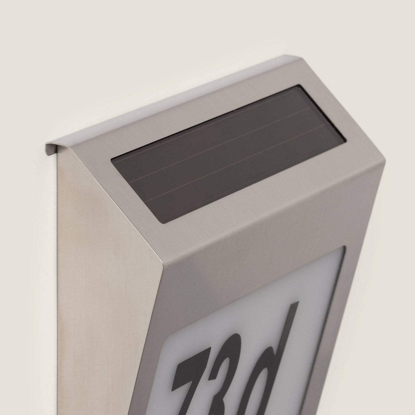 Aplique de Pared Exterior Solar LED de Metal para Numeración de Vivienda Barua