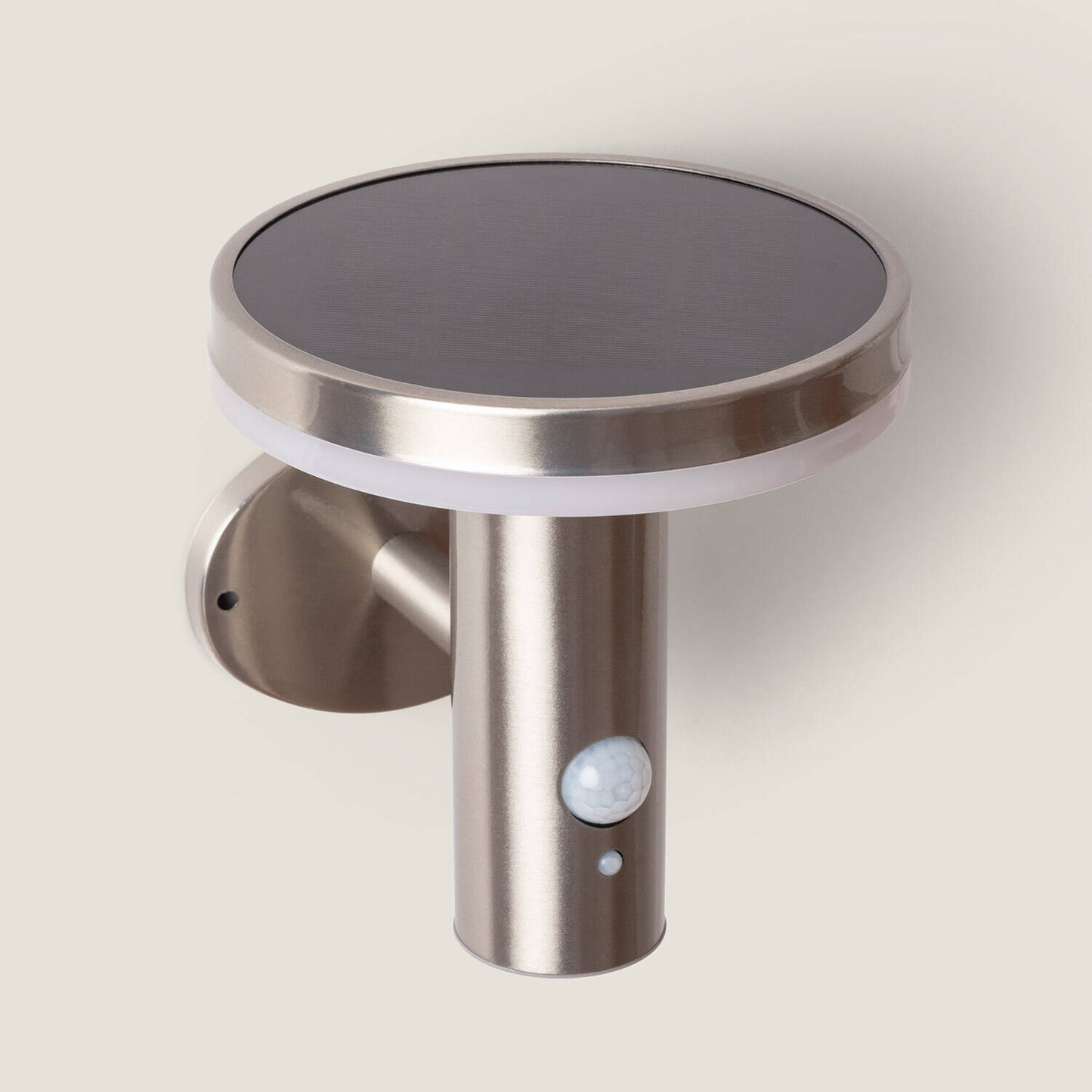 Aplique de Pared Exterior Solar LED Helios Acero Inoxidable con Detector de Movimiento PIR