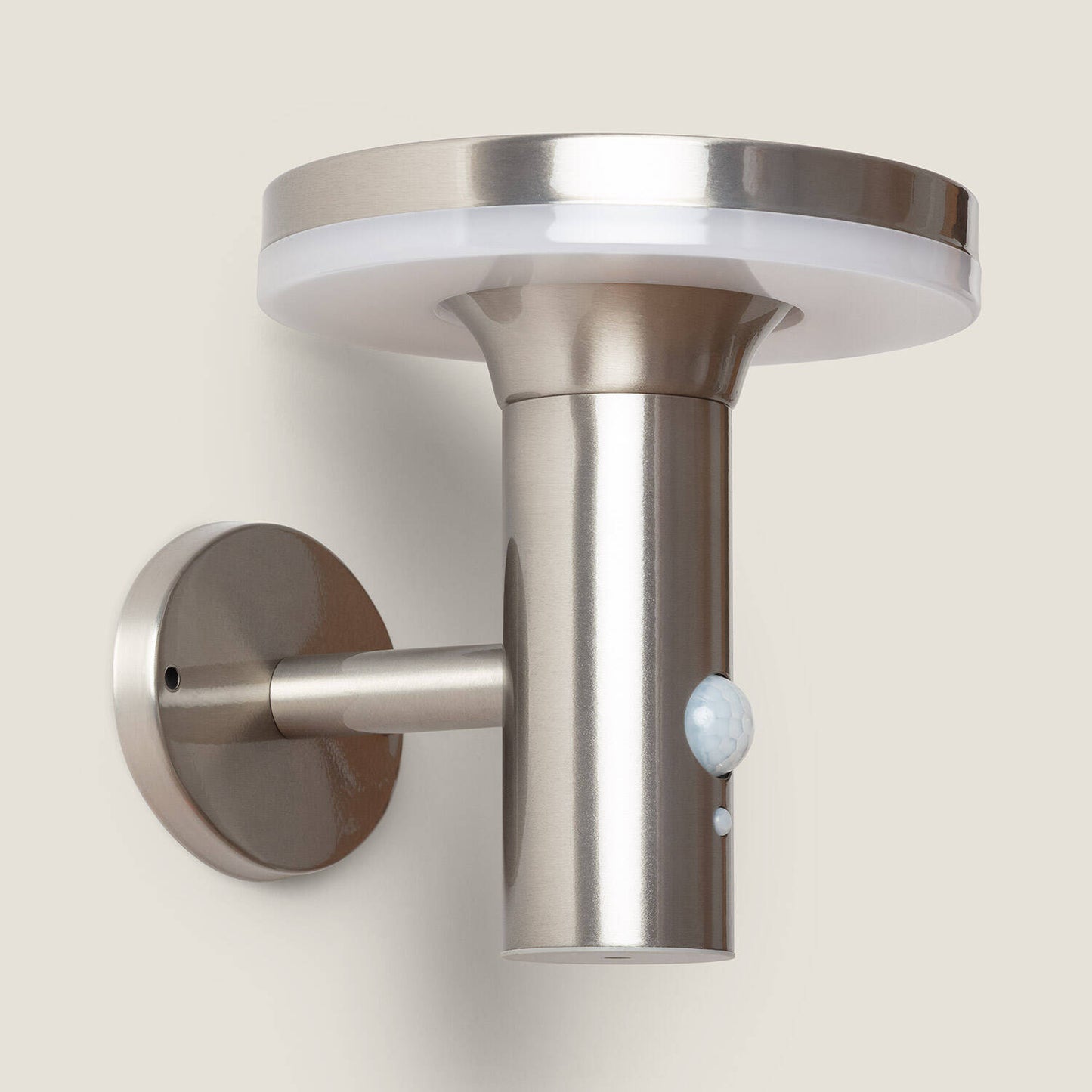 Aplique de Pared Exterior Solar LED Helios Acero Inoxidable con Detector de Movimiento PIR