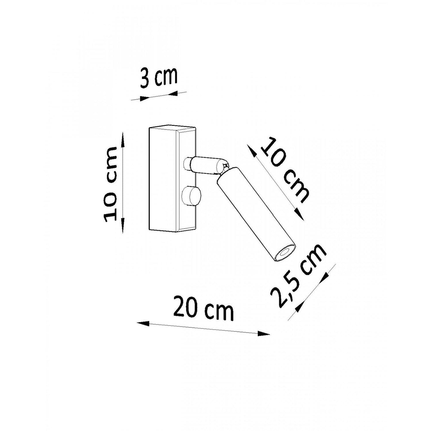 Aplique de Pared Eyetech 1 SOLLUX