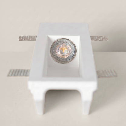 Aplique de Pared Integración Escayola/Pladur para Bombilla LED GU10 / GU5.3 Corte 353x103 mm