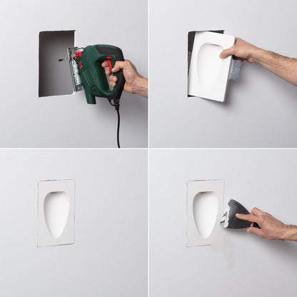Aplique de Pared Integración Escayola/Pladur para Bombilla LED GU10 / GU5.3 Corte 503x203 mm