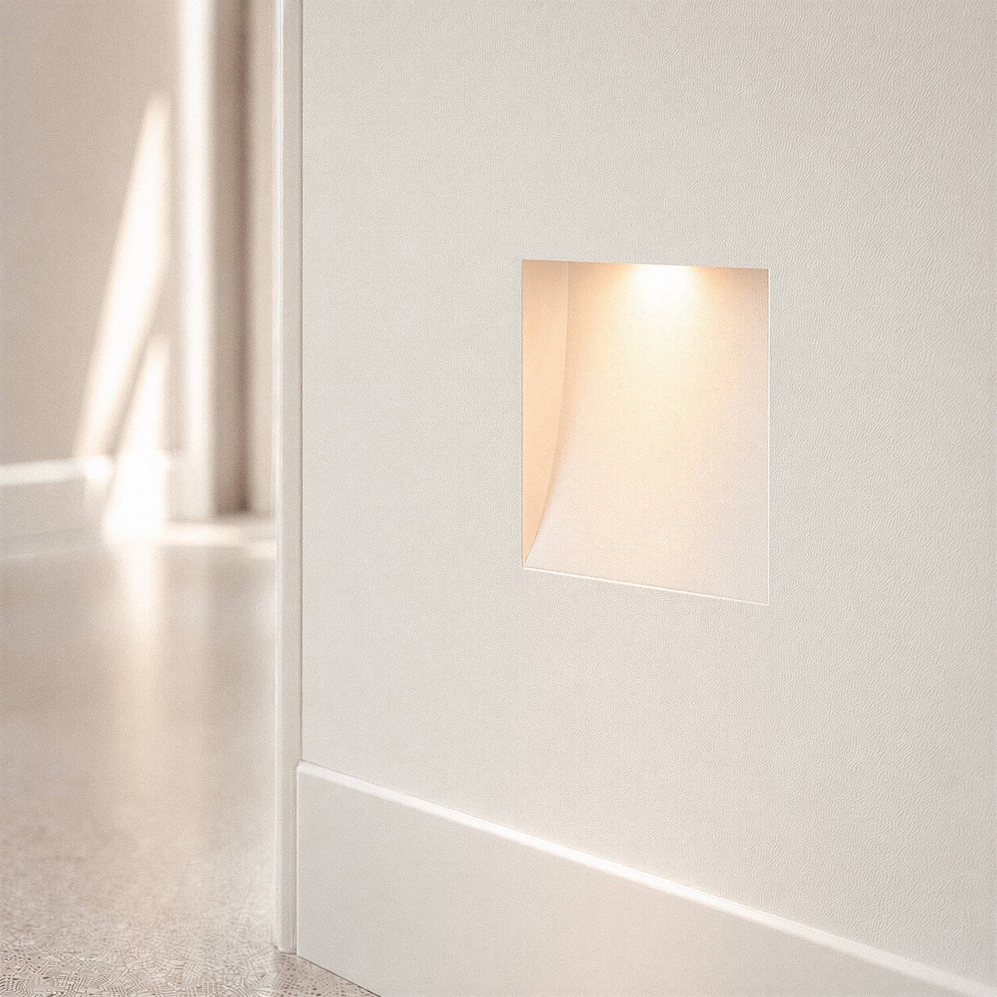 Aplique de Pared Integración Escayola/Pladur para Bombilla LED MINI GU10 Corte 103x148 mm