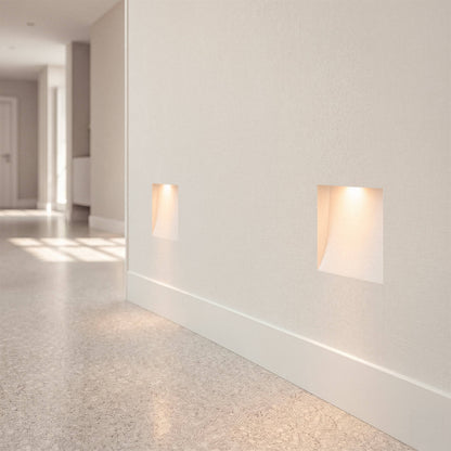 Aplique de Pared Integración Escayola/Pladur para Bombilla LED MINI GU10 Corte 103x148 mm