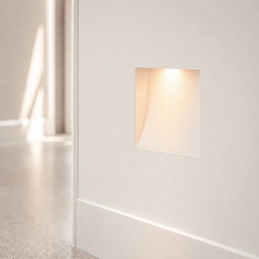 Aplique de Pared Integración Escayola/Pladur para Bombilla LED MINI GU10 Corte 103x148 mm