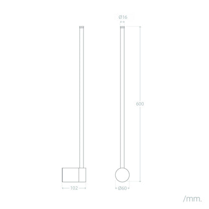 Aplique de Pared LED 10W de Aluminio DeLux