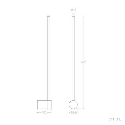 Aplique de Pared LED 10W de Aluminio DeLux