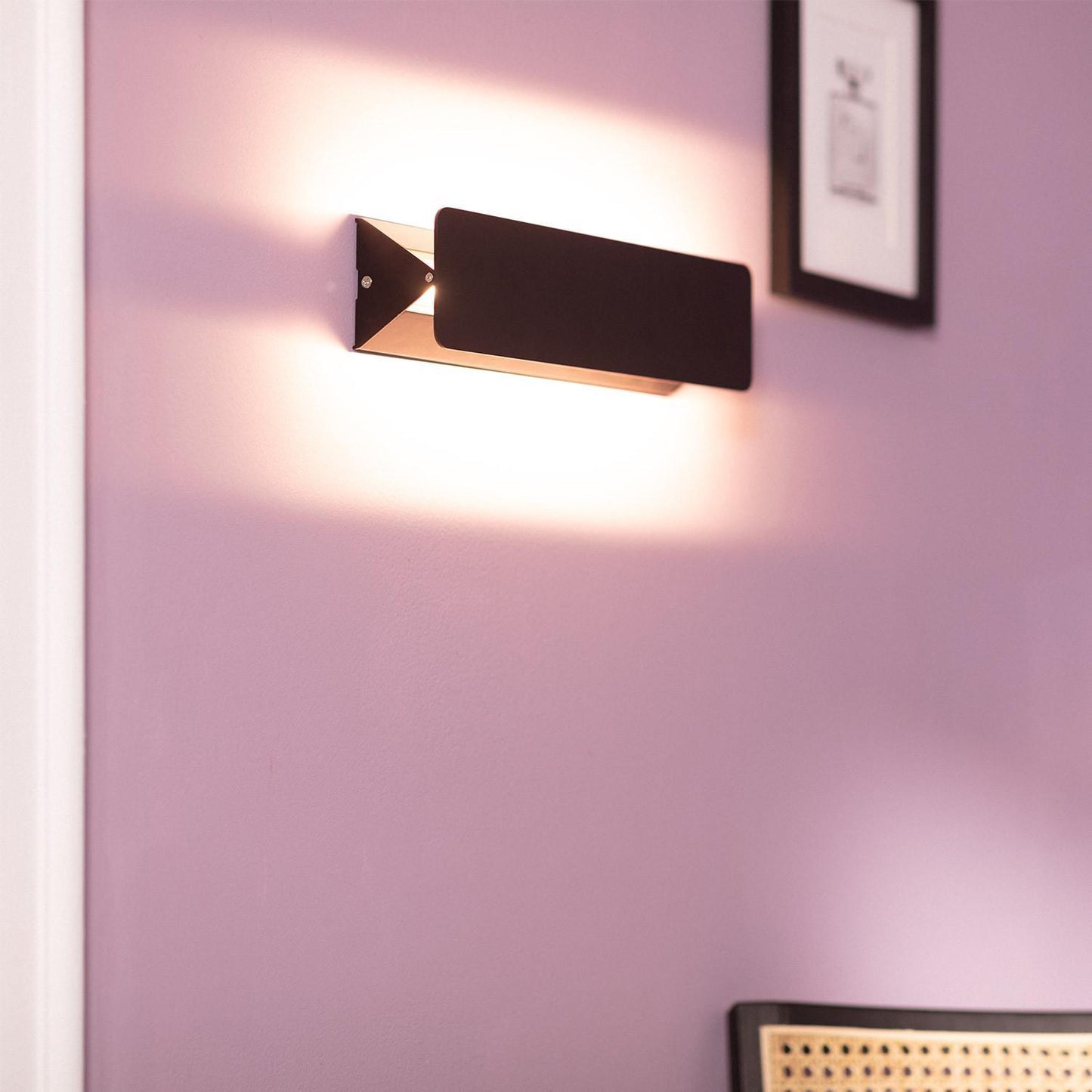 Aplique de Pared LED 10W de Aluminio Lars Negro