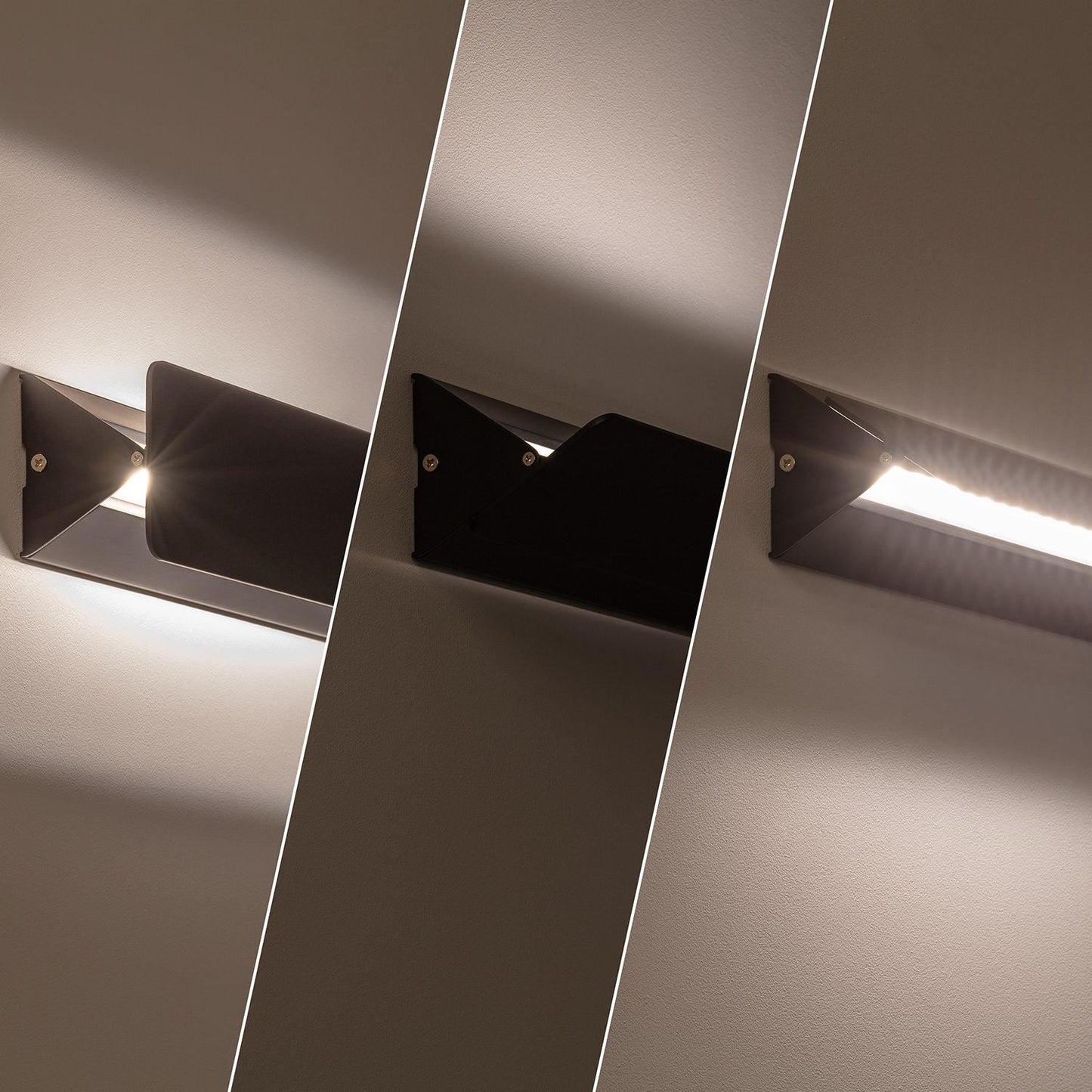 Aplique de Pared LED 10W de Aluminio Lars Negro