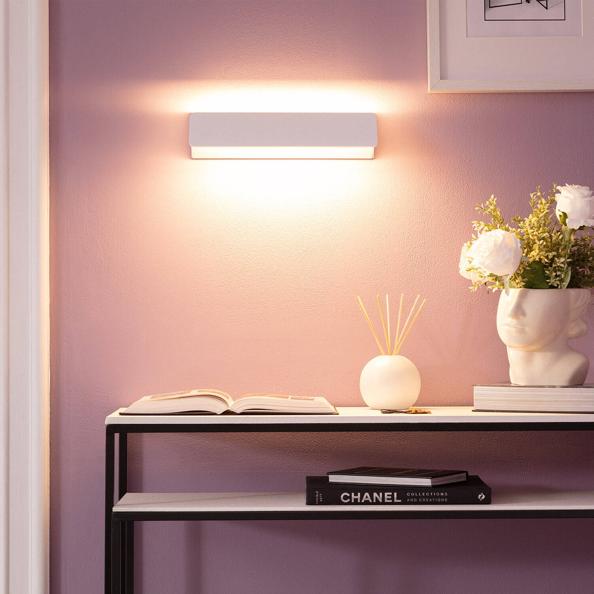 Aplique de Pared LED 10W de Aluminio Temis Blanco