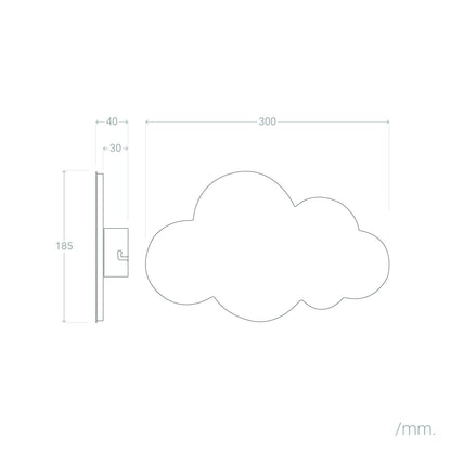 Aplique de Pared LED 10W Metal Infantil Cloudy