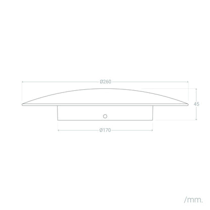Aplique de Pared LED 18W de Aluminio Iris Blanco
