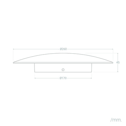 Aplique de Pared LED 18W de Aluminio Iris Dorado