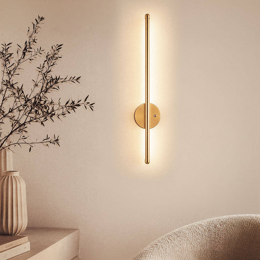 Aplique de Pared Lineal LED Metal con Batería Recargable USB Becca