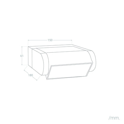 Aplique de Pared LED 6W de Aluminio Byum Negro