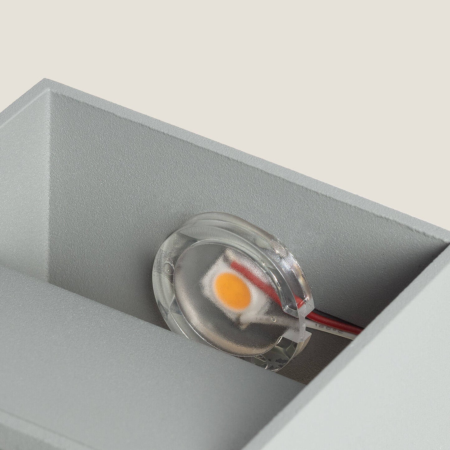 Aplique de Pared LED 6W de Aluminio Iluminación Doble Cara Lico Gris Claro