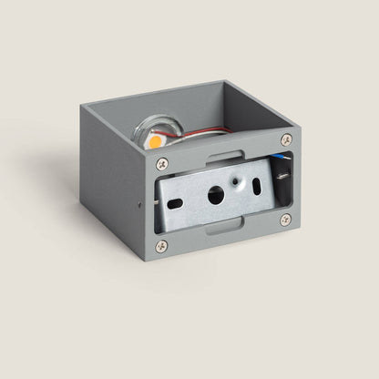 Aplique de Pared LED 6W de Aluminio Iluminación Doble Cara Lico Gris Claro