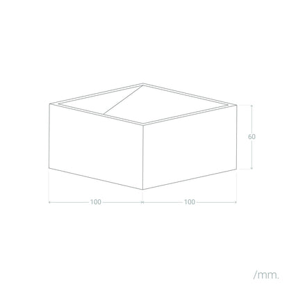 Aplique de Pared LED 6W de Aluminio Iluminación Doble Cara Lico Gris