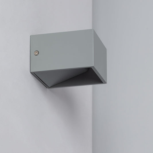 Aplique de Pared LED 6W de Aluminio Iluminación Doble Cara Lico Gris