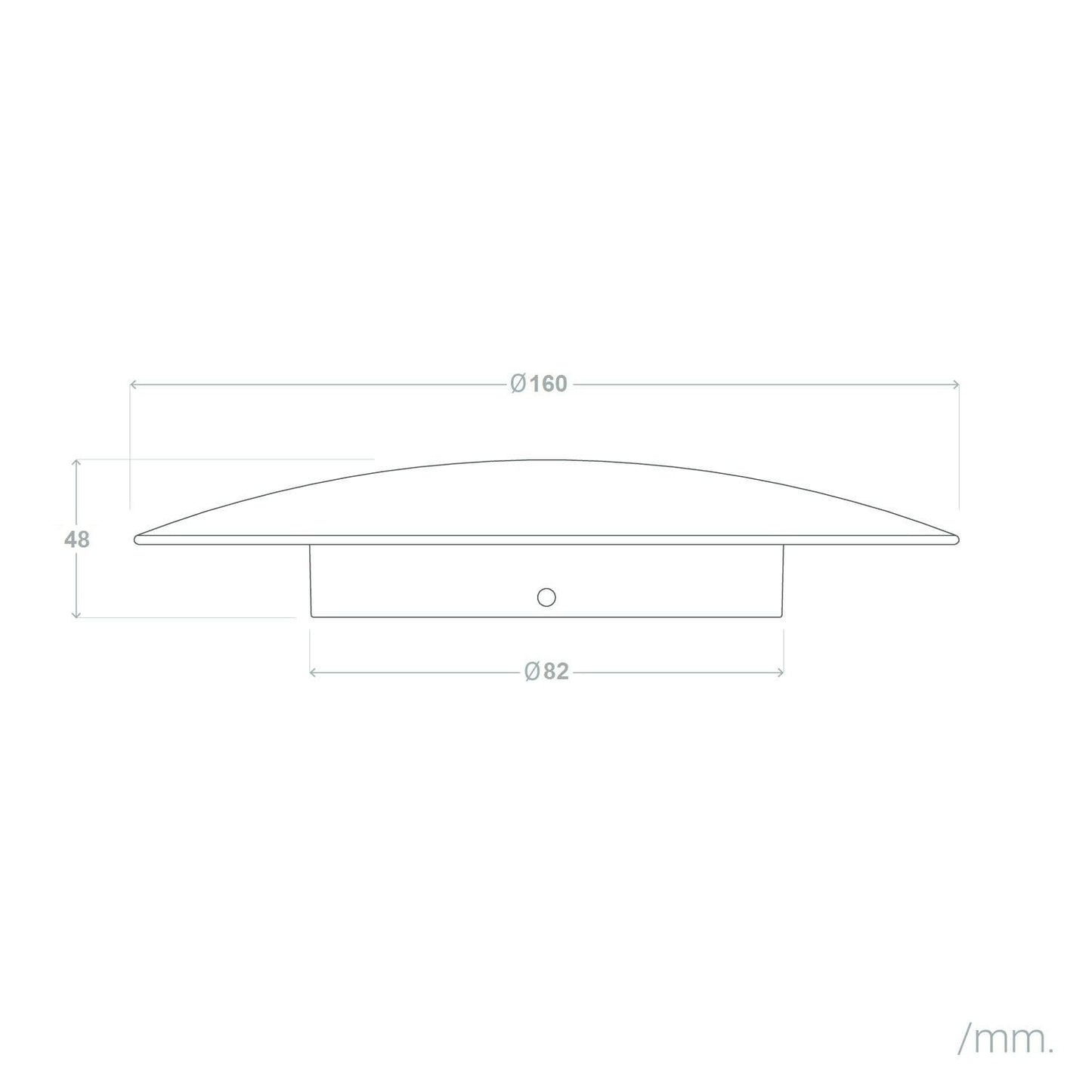 Aplique de Pared LED 6W de Aluminio Iris Blanco