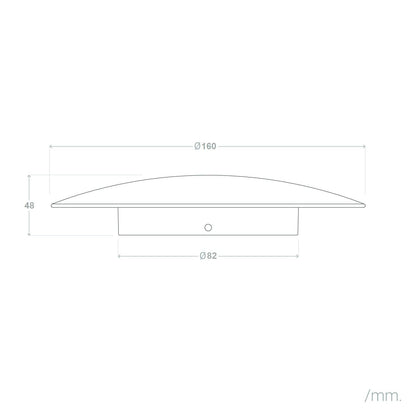 Aplique de Pared LED 6W de Aluminio Iris Blanco
