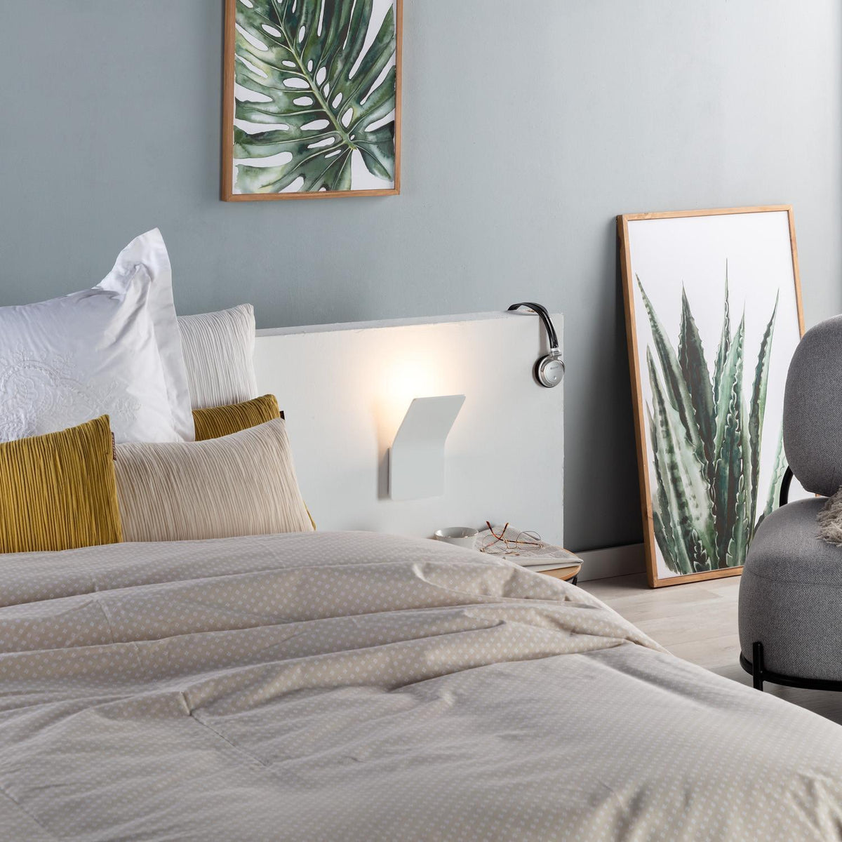 Aplique de Pared LED 6W de Aluminio Lerna Blanco