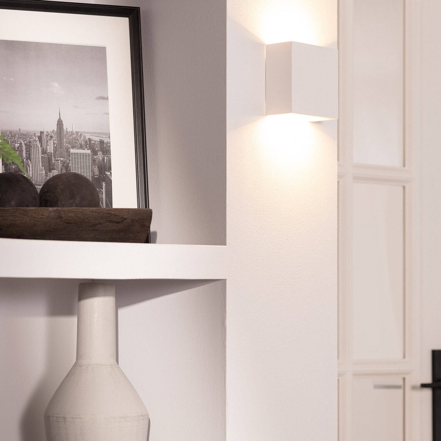 Aplique de Pared LED 7W Yeso Iluminación Doble Cara Esmeralda