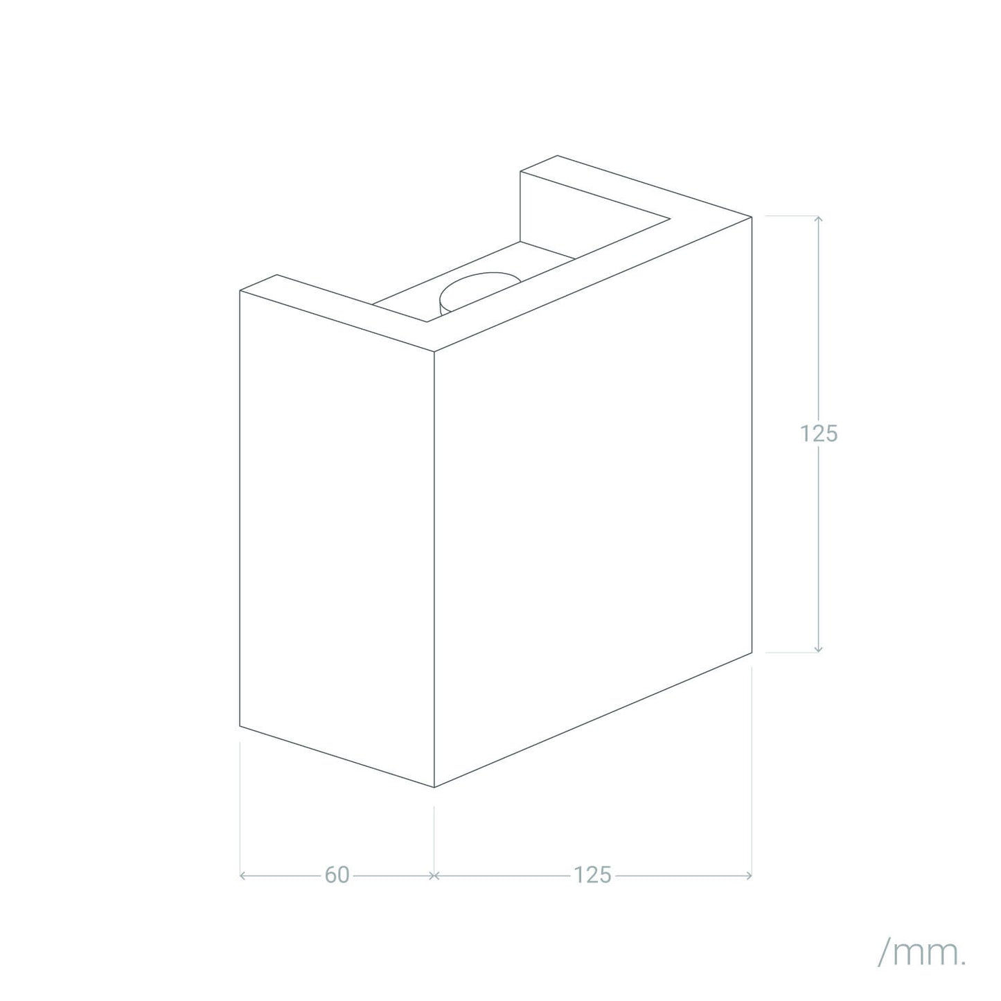 Aplique de Pared LED 7W Yeso Iluminación Doble Cara Esmeralda