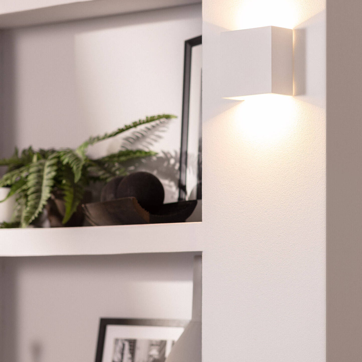 Aplique de Pared LED 7W Yeso Iluminación Doble Cara Esmeralda