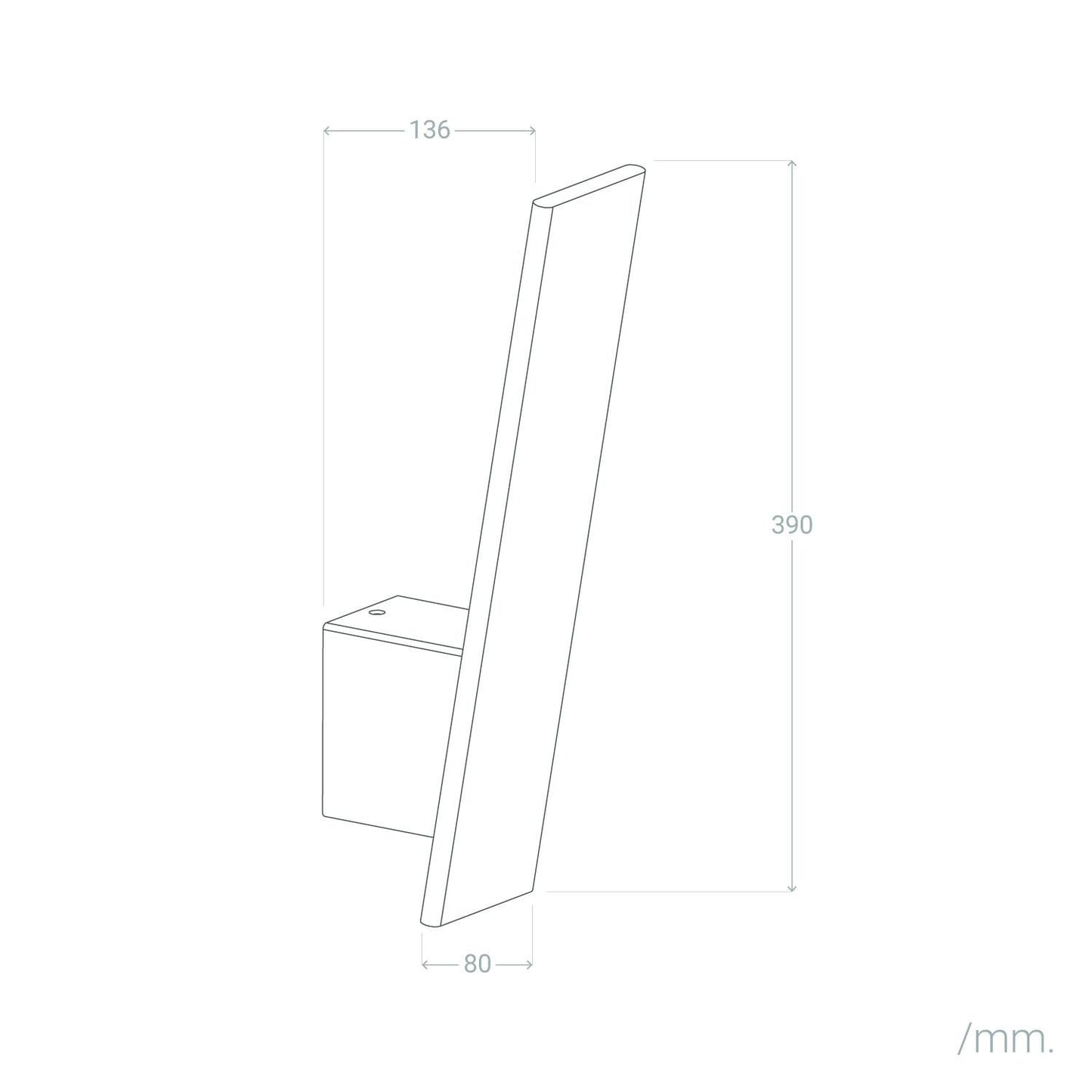 Aplique de Pared LED 9w de Aluminio Naya Blanco