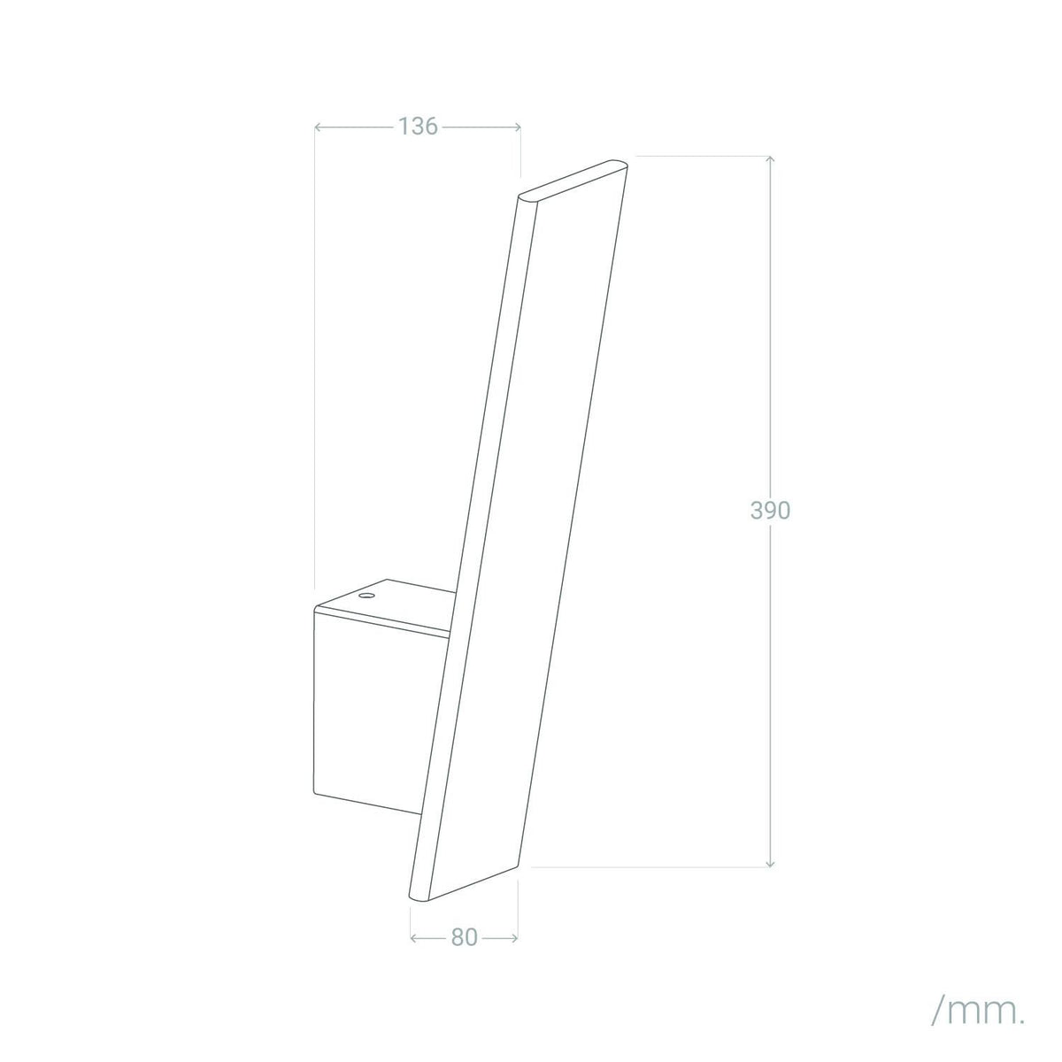 Aplique de Pared LED 9w de Aluminio Naya Blanco