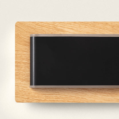 Aplique de Pared LED con Luz de Lectura Metal y Madera Adalia