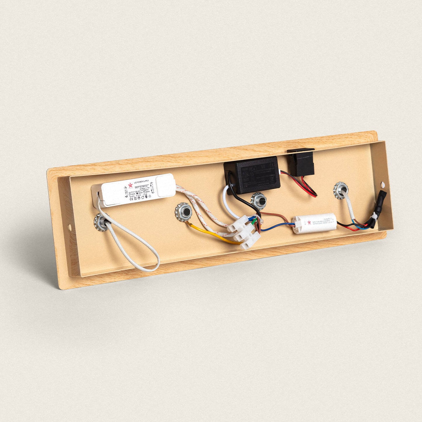 Aplique de Pared LED con Luz de Lectura Metal y Madera Adalia